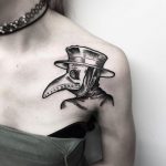 Plague Doctor Tattoo woman