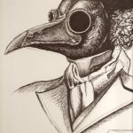 drawing a plague doctor