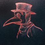 drawing plague doctor