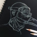 plague doctor drawings