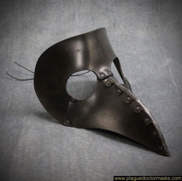 Leather venetian mask