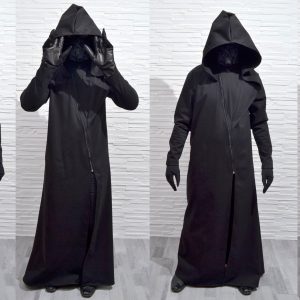 Leather hood for your Plague Doctor Mask. Halloween Costume