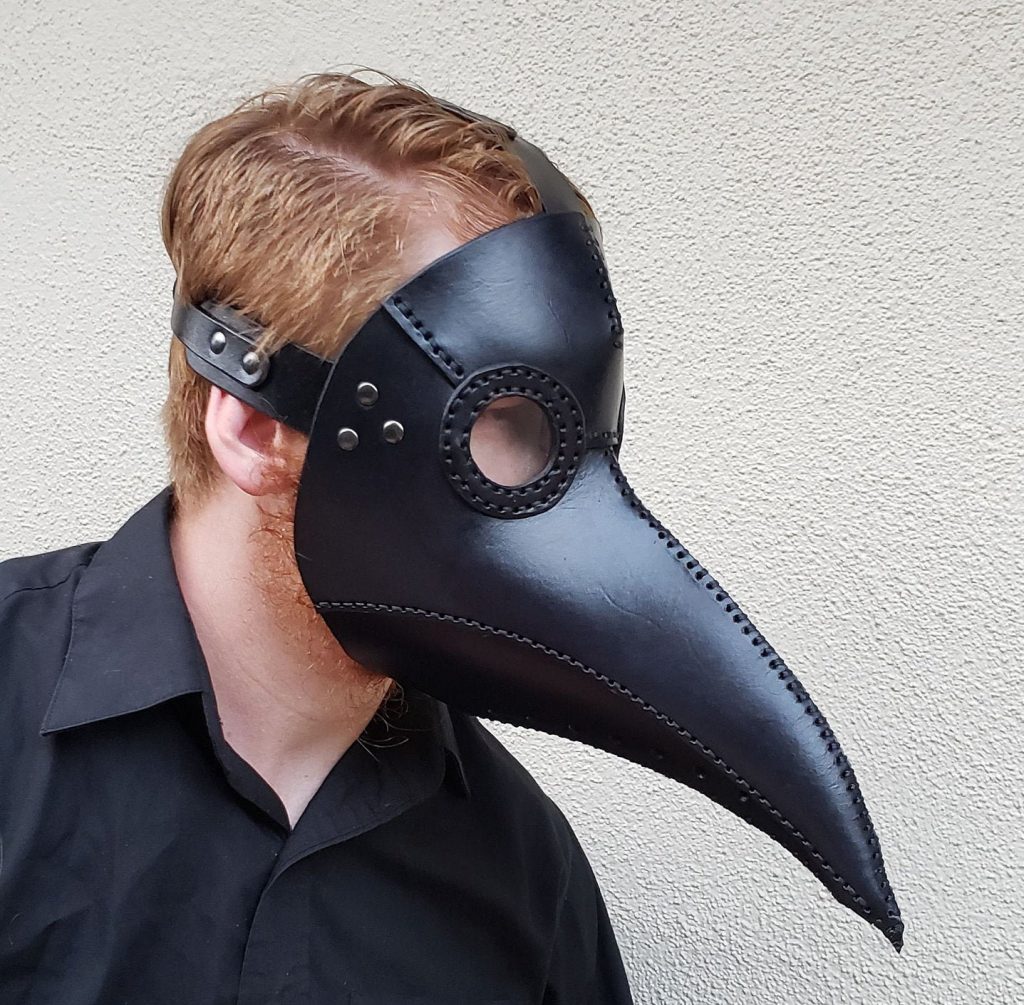 handmade-leather-plague-doctor-mask-for-sale