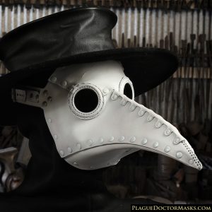 plague doctor masks in white color